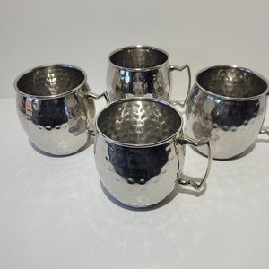 Moscow Mule Mugs Set of Four Silver, Never Used, NWOT